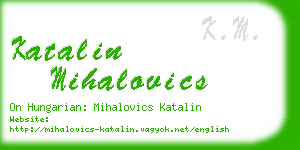 katalin mihalovics business card